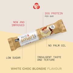 Image 2 for Smart Bar White Chocolate Protein Bar 64g