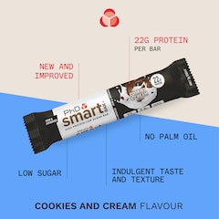 Image 2 for Smart Bar Cookies & Cream Protein Bar 64g