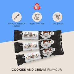 Image 3 for Smart Bar Cookies & Cream Protein Bar 64g