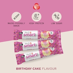Image 3 for Smart Bar Birthday Cake Protein Bar 64g