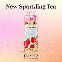 Image 2 for Refresh Raspberry & Lemon Sparkling Tea 250ml