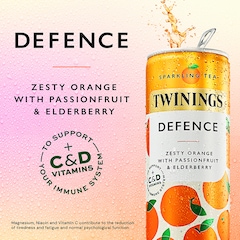 Image 3 for Defence Orange & Passionfruit Sparkling Tea 250ml