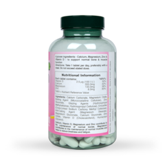 Image 2 for Calcium Magnesium Vitamin D & Zinc 240 Tablets
