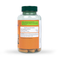 Image 4 for High Strength Turmeric 600mg with Black Pepper 90 Capsules