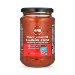 Image 2 for Tomato, Red Pepper & Masca-No-Ne Sauce 340g